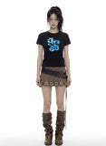 GRAE-S STAR CAMO Slim Short Sleeve Tee