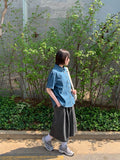 [unisex] Gecom Pigment Banding Bermuda Pants