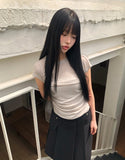 Bonir Side Shirring Short Sleeve T-shirt