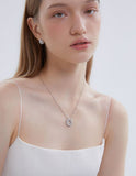 Essence Silver (W) Moissanite Timeless Necklace