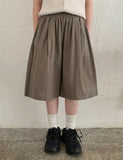 [unisex] Metelli Linen Pintuck Banding Bermuda Pants