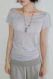 LUCA BOAT-NECK TEE