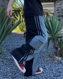 Beito mix track cargo pants