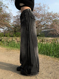 Chance Back Pocket Snap Pin Tuck Wide Pants