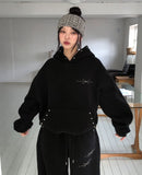 Glint Brushed Studded Hoodie