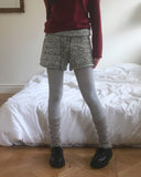 Newha Cable Shirring Leg Warmer Socks