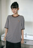 Cat Stripe Ringer Tee