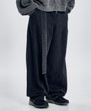 24FW Oversized Washed Denim Pants