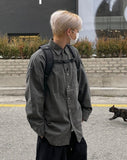 Pigu Dying Boxy Fit Shirt Jacket