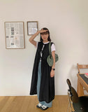 Hakun Layered Slit Ribbon Long One Piece