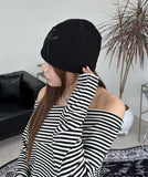 Ennis Leather Patch Waffle Beanie