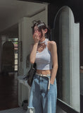 Roa strap ribbed sleeveless