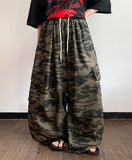 [unisex] Humeco Banding Camo Cargo Wide Pants