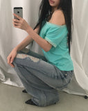 Marton Damaged Bootcut Pants