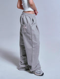 DOT CROSS Embroidered Training Pintuck Wide Pants