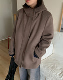 Runid quilted wool hood coat - Wool 50