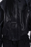 Superior loose leather jacket