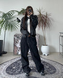 Carter's embroidered denim pants