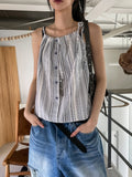 Eve Summer Stripe Strap Blouse