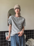 Koi Pocket Crop Round Short Sleeve T-shirt
