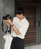 Summer Boucle Collar TOP Short Sleeve Ver