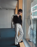 Void Dirty Washed Flare Denim Pants