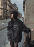 Eike printed balloon hoodie