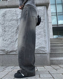 Mikan Washing Denim Wide Pants