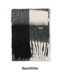 Logo Embroidery Big Check Bold Long Muffler