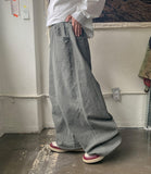 [Unisex] Potent Pigment Parachute Cotton Wide Pants