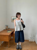 Metb Layered Check Sleeveless Blouse