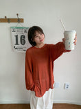 [unisex] Simty Linen Punching Over Knit