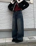 Keddy Wash Denim Wide Brushed Pants
