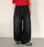 Rikkoni Ribbon Wide Denim Pants