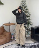 Heady Stripe Collar Knit