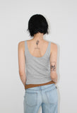 OVERLAP V-NECK SLEEVELESS