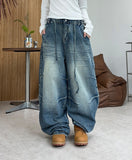 Bedden washed dart denim pants