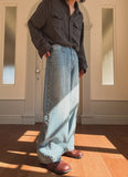 Wayne Stripe Balloon Denim Pants