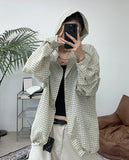 Laone hooded check shirt