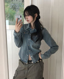 Bano Two-Pocket Slim Denim Shirt