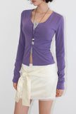 (summer ver.) TWIST BUTTON CARDIGAN