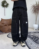 Root Double Knee Patch Work Pants