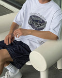 Blur Raw Banding Shorts
