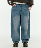 Vintage Wide Balloon Denim Pants