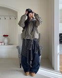 Dian Pocket Washed Denim Pants