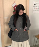 [unisex] Higgem Wool Collar Half Coat