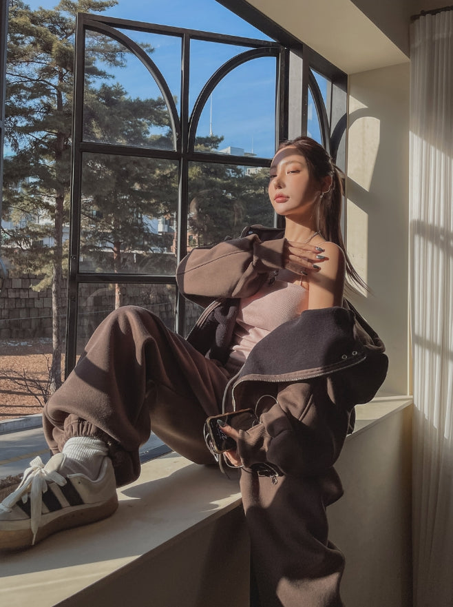 【U LAN】Dove Snap Two-Way Hooded Zip-Up U LAN (ユーラン) - ドブスナップツーウェイフードジップアップ