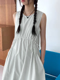 Nate String Layered Sleeveless Long One Piece