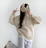 Pastel Pudding Color Wool Blend Basic Round Knit