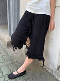 Harom Dot Capri Frill Banding Pants